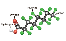 Illustration of Activated Corbon Absorption Molecules 